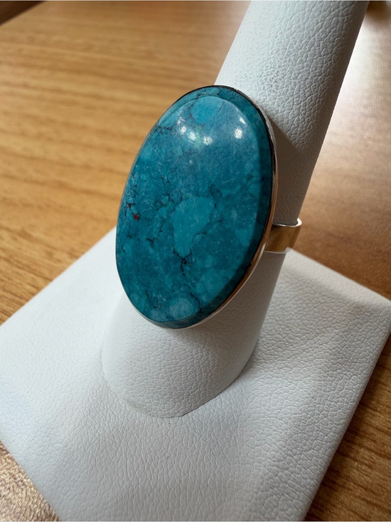 Jewelry - Turquoise and sterling silver Statement Ring 8.25
